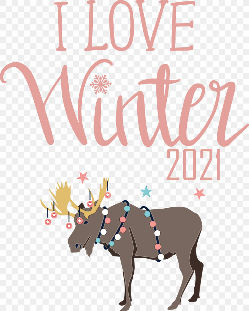 Christmas Day, PNG, 2408x2999px, Love Winter, Antler, Bauble, Cartoon, Character Download Free