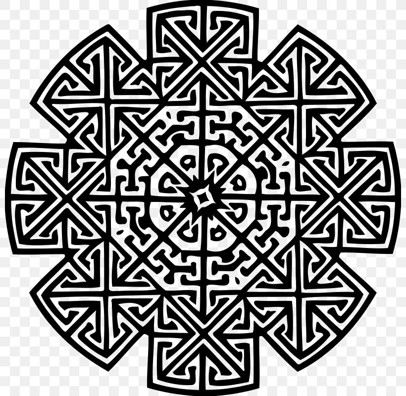 Rotational Symmetry Geometry Pattern, PNG, 800x800px, Symmetry, Area, Black And White, Celtic Knot, Geometry Download Free