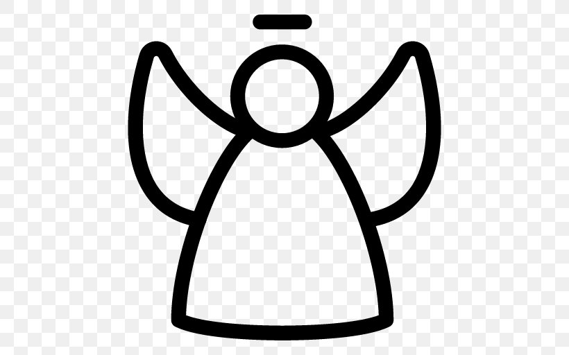 Angel Icon Design, PNG, 512x512px, Angel, Area, Avatar, Black, Black And White Download Free