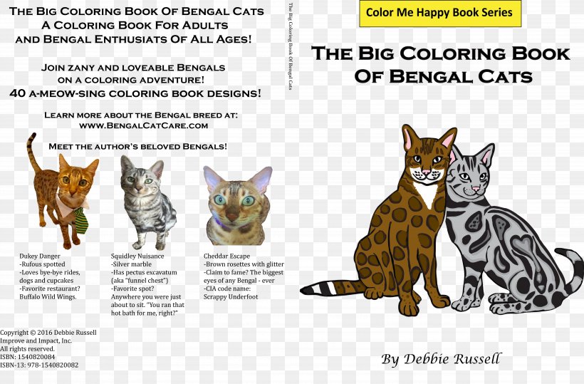 Whiskers Bengal Cat Coloring Book, PNG, 5017x3303px, Whiskers, Bengal Cat, Book, Carnivoran, Cartoon Download Free