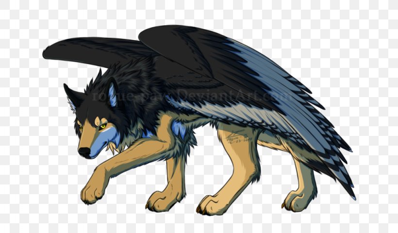 Dog Legendary Creature Tail Feather, PNG, 1024x600px, Dog, Animated Cartoon, Carnivoran, Dog Like Mammal, Feather Download Free