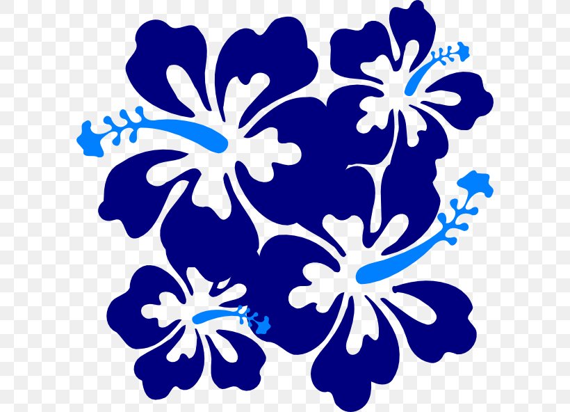 Hawaiian Clip Art, PNG, 600x592px, Hawaii, Artwork, Black And White, Blue, Cut Flowers Download Free