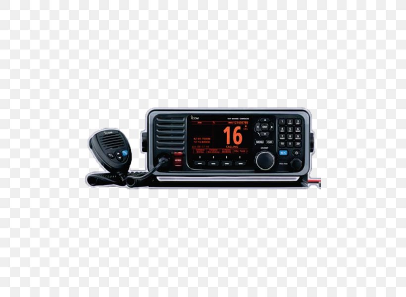 Marine VHF Radio Digital Selective Calling Very High Frequency Icom Incorporated, PNG, 600x600px, Marine Vhf Radio, Airband, Audio Receiver, Automatic Identification System, Digital Selective Calling Download Free