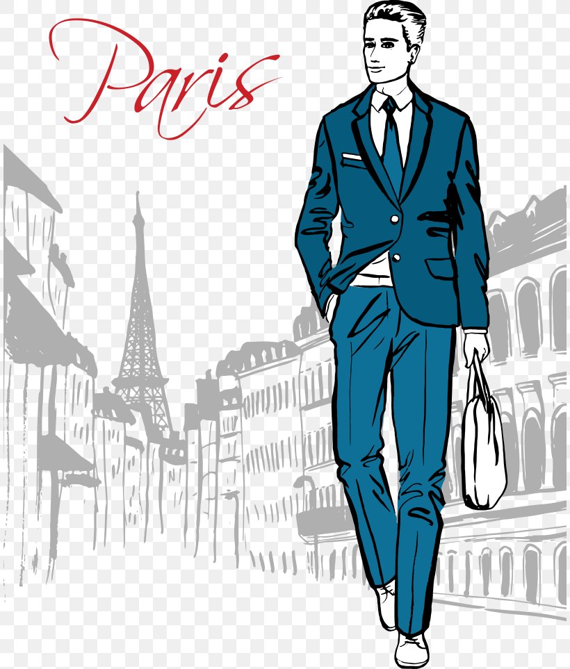 Paris Fashion Illustration Illustration, PNG, 810x963px, Paris, Blue, Drawing, Fashion, Fashion Design Download Free