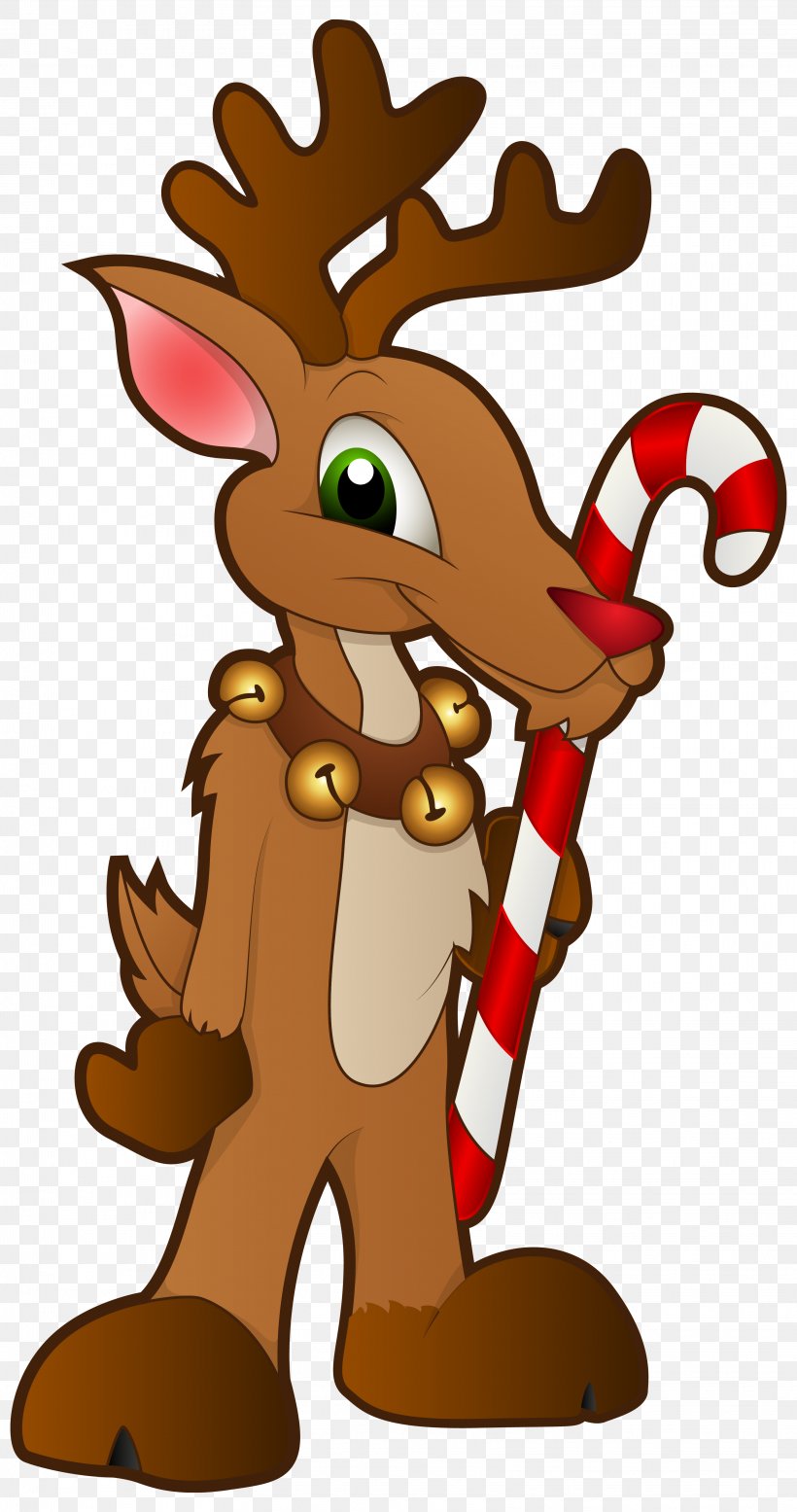 Rudolph Santa Claus's Reindeer Christmas Clip Art, PNG, 3246x6158px, Rudolph, Art, Bambi, Cartoon, Christmas Download Free