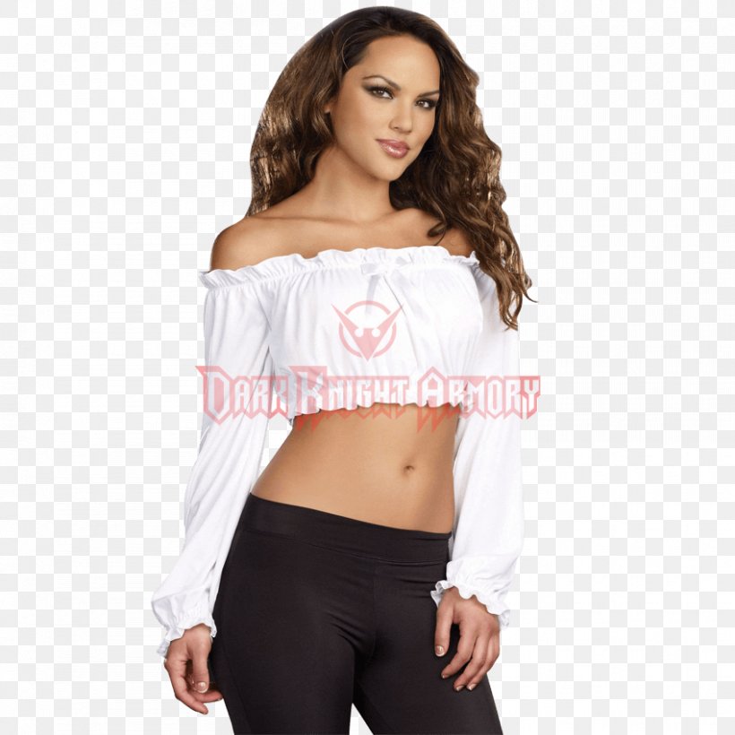 Crop Top Costume Ruffle Sleeve, PNG, 850x850px, Top, Active Undergarment, Arm, Blouse, Clothing Download Free