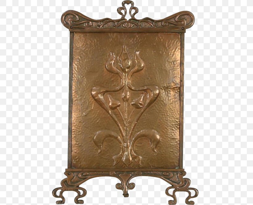 Fire Screen Fireplace Furniture Decorative Arts Copper, PNG, 500x665px, Fire Screen, Antique, Art Nouveau, Arts And Crafts Movement, Bedroom Download Free