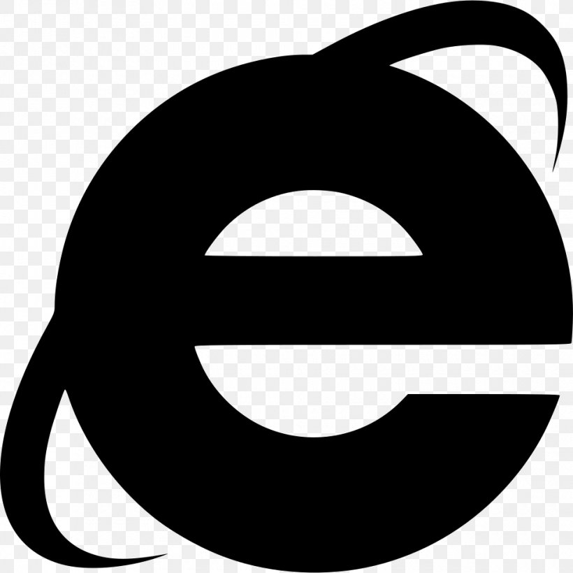 Internet Explorer Web Browser, PNG, 980x980px, Internet Explorer, Black And White, Dark Web, File Explorer, Internet Download Free