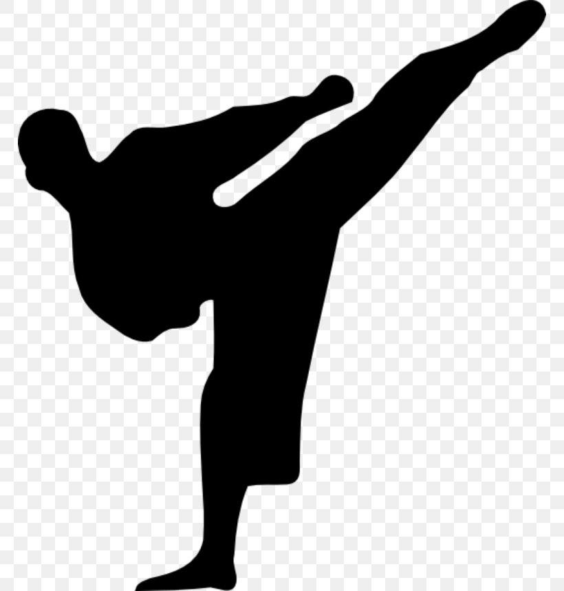 Karate Martial Arts Kick Clip Art, PNG, 768x859px, Karate, Arm, Black And White, Black Belt, Boxing Download Free