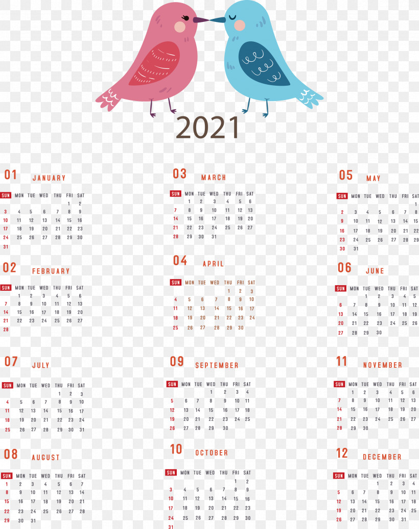 Printable 2021 Yearly Calendar 2021 Yearly Calendar, PNG, 2370x3000px, 2021 Yearly Calendar, Annual Calendar, Calendar System, Calendar Year, Computer Download Free
