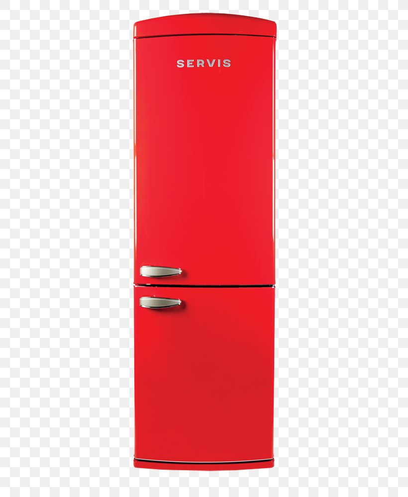 Refrigerator, PNG, 555x1000px, Refrigerator, Home Appliance, Kitchen Appliance, Major Appliance, Red Download Free