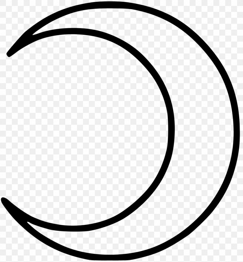 Crescent Drawing Moon Symbol Lunar Phase, PNG, 952x1024px, Crescent, Area, Black, Black And White, Coloring Book Download Free