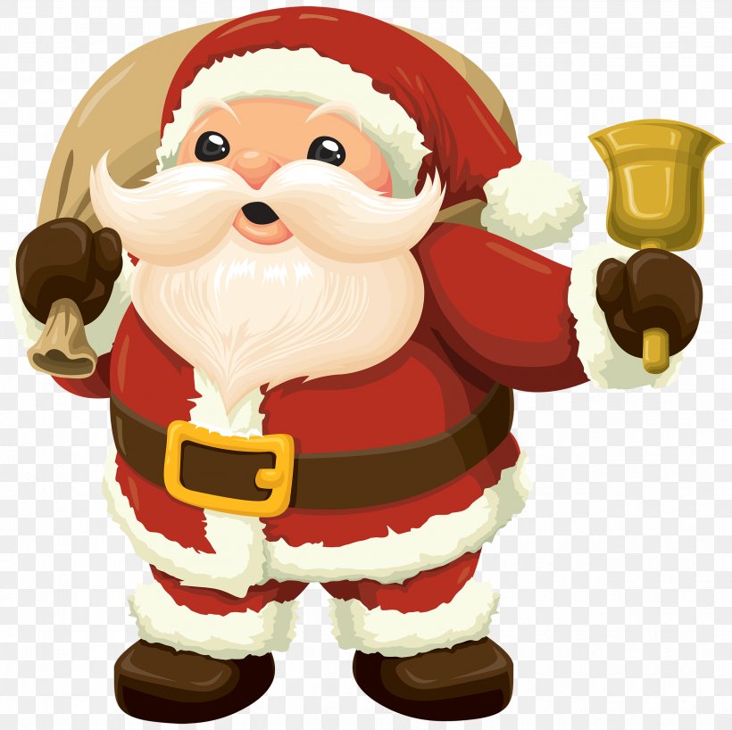 Santa Claus Jingle Bell Clip Art, PNG, 2500x2496px, Santa Claus, Christmas, Christmas And Holiday Season, Christmas Card, Christmas Decoration Download Free