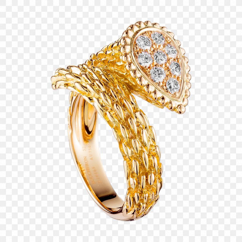 Boucheron Jewellery Ring Colored Gold Diamond, PNG, 960x960px, Boucheron, Biau0142e Zu0142oto, Body Jewelry, Carat, Cartier Download Free