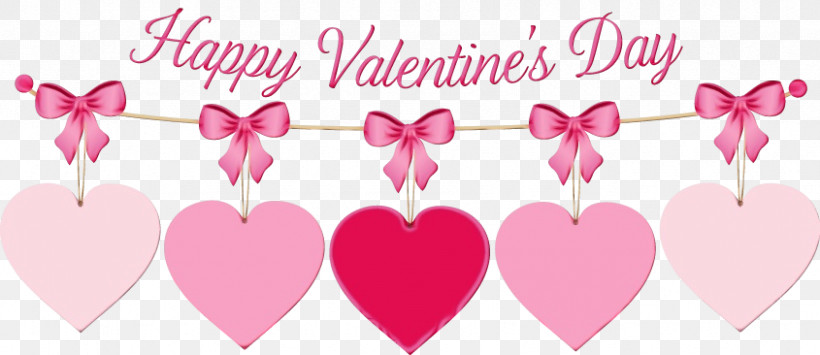 Happy Valentines DAY Banner, PNG, 845x366px, Watercolor, February 14, Happy Valentine, Happy Valentines Day, Happy Valentines Day Banner Download Free