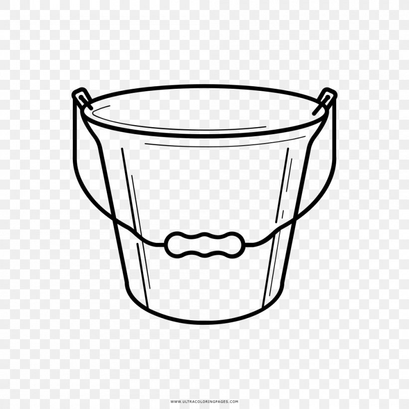 Line Art Drawing Coloring Book Bucket Paint, PNG, 1000x1000px, Line Art, Area, Black And White, Bucket, Chocolate Download Free