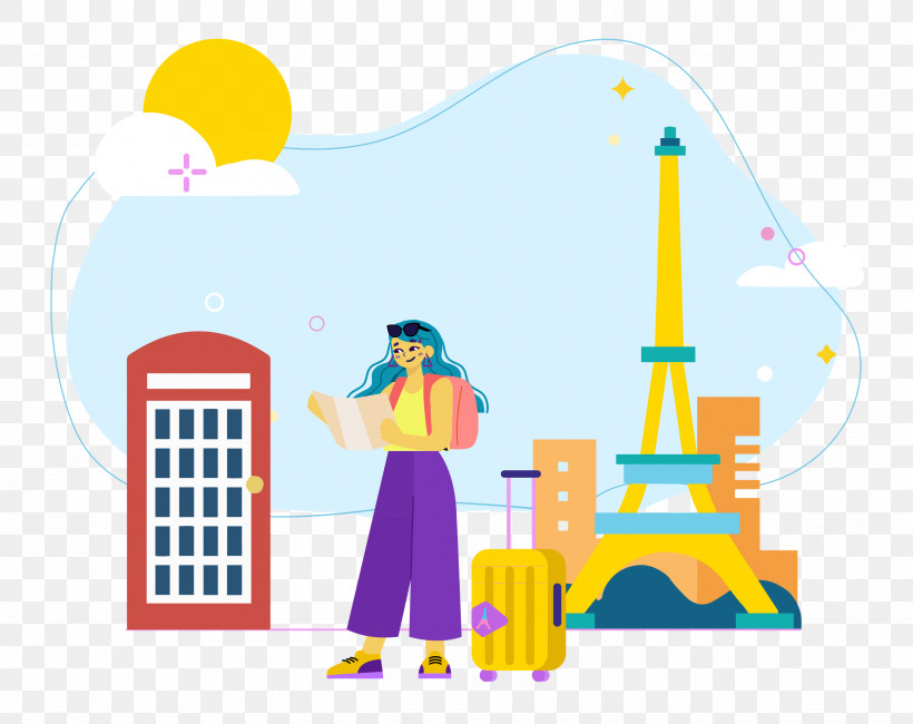 Paris Travel, PNG, 2500x1982px, Paris, Biology, Cartoon, Line, Mathematics Download Free