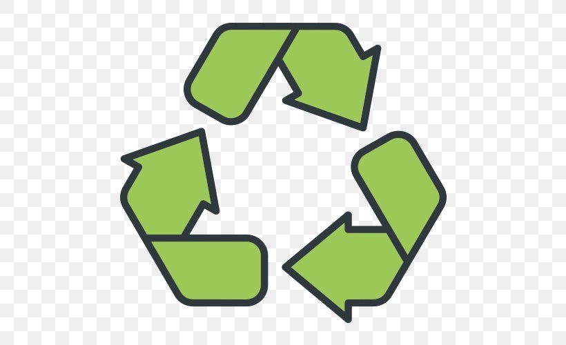 Recycling Symbol Plastic Recycling Waste, PNG, 500x500px, Recycling, Area, Green, Hazardous Waste, Natural Environment Download Free