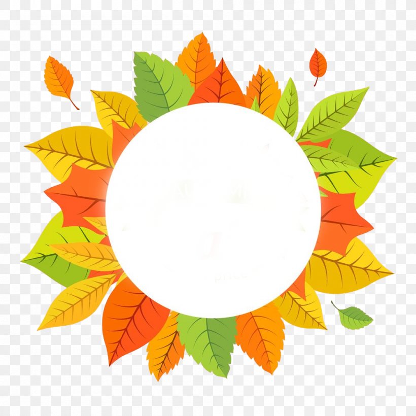 Circle Maple Leaf, PNG, 1000x1000px, Leaf, Autumn, Autumn Leaf Color, Deciduous, Floral Design Download Free