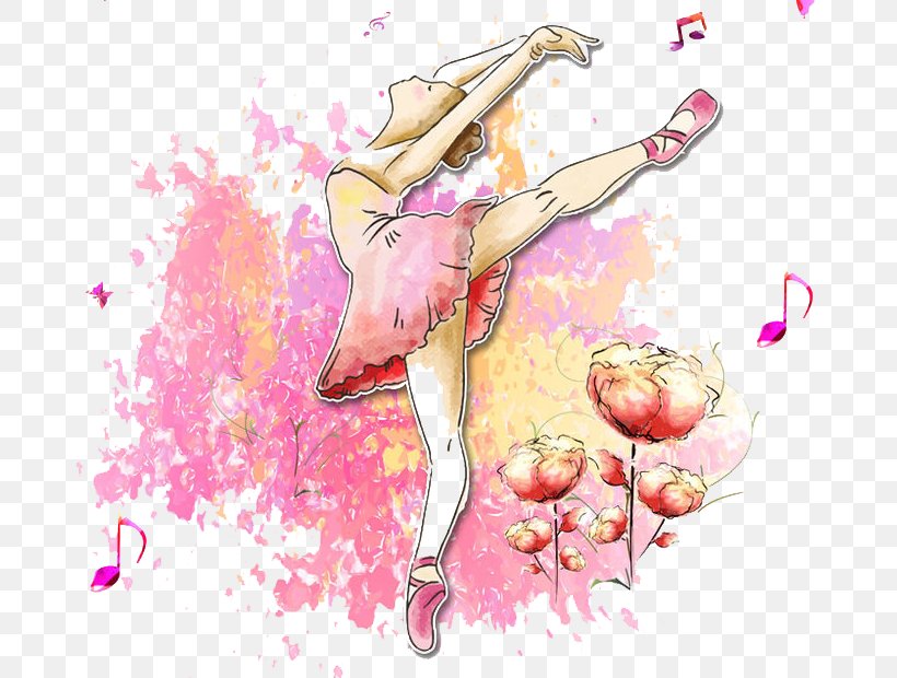 Ballet Dance Asento, PNG, 679x620px, Watercolor, Cartoon, Flower, Frame, Heart Download Free