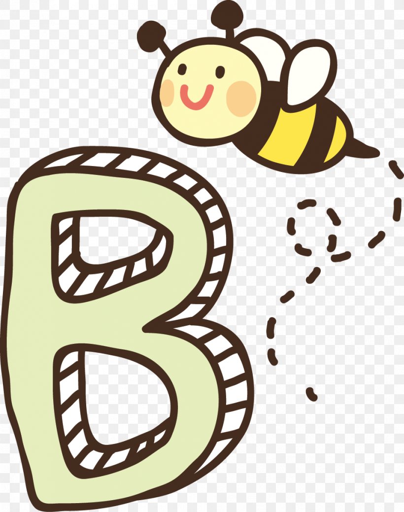 Bee Letter Clip Art, PNG, 956x1212px, Bee, Food, Letter, Mammal, Raster Graphics Download Free