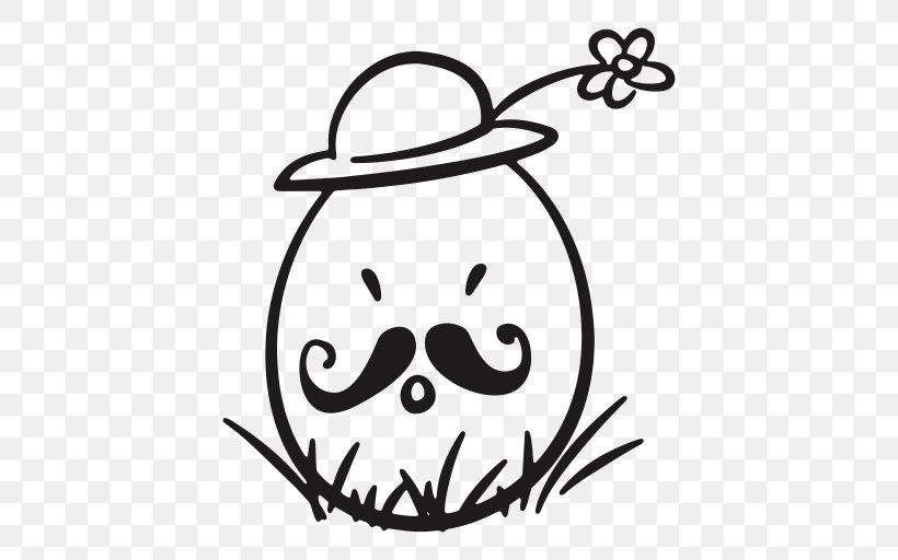Easter Egg Clip Art, PNG, 512x512px, Easter, Black, Black And White, Chicken Egg, Data Download Free