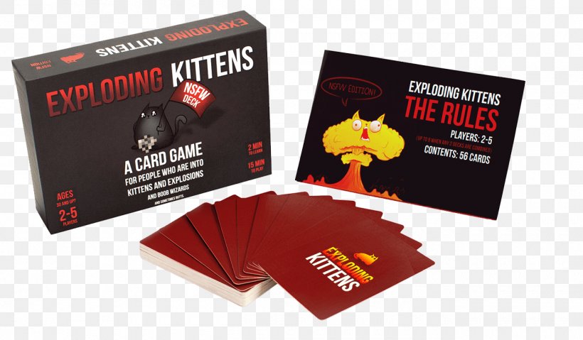 Exploding Kittens Cards Against Humanity Party Game Card Game, PNG, 1300x760px, Watercolor, Cartoon, Flower, Frame, Heart Download Free