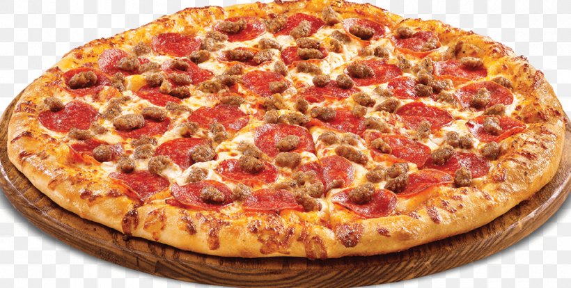 Detroit-style Pizza Hamburger Fajita Chicago-style Pizza, PNG, 1200x606px, Pizza, American Food, Beef, Bell Pepper, California Style Pizza Download Free