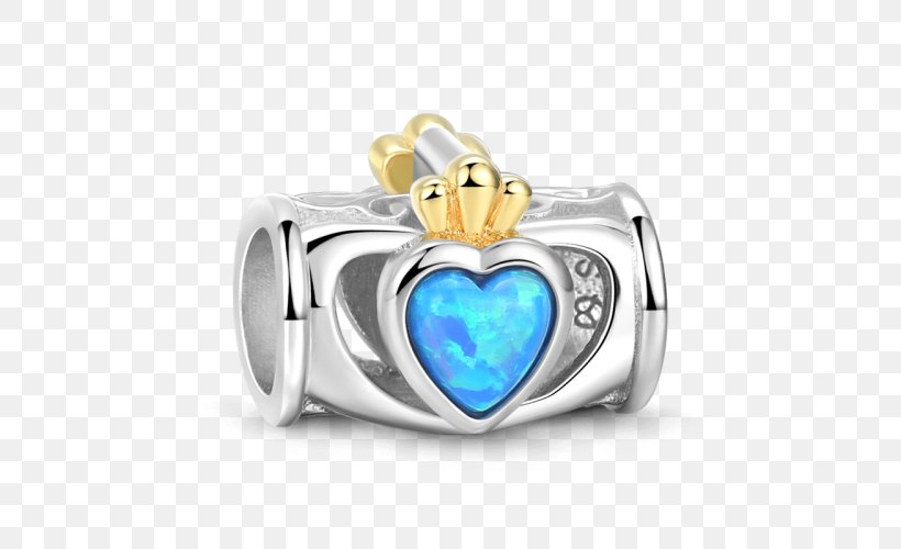 Charm Bracelet Opal Jewellery Silver Gold, PNG, 500x500px, Charm Bracelet, Body Jewellery, Body Jewelry, Claddagh Ring, Fashion Accessory Download Free