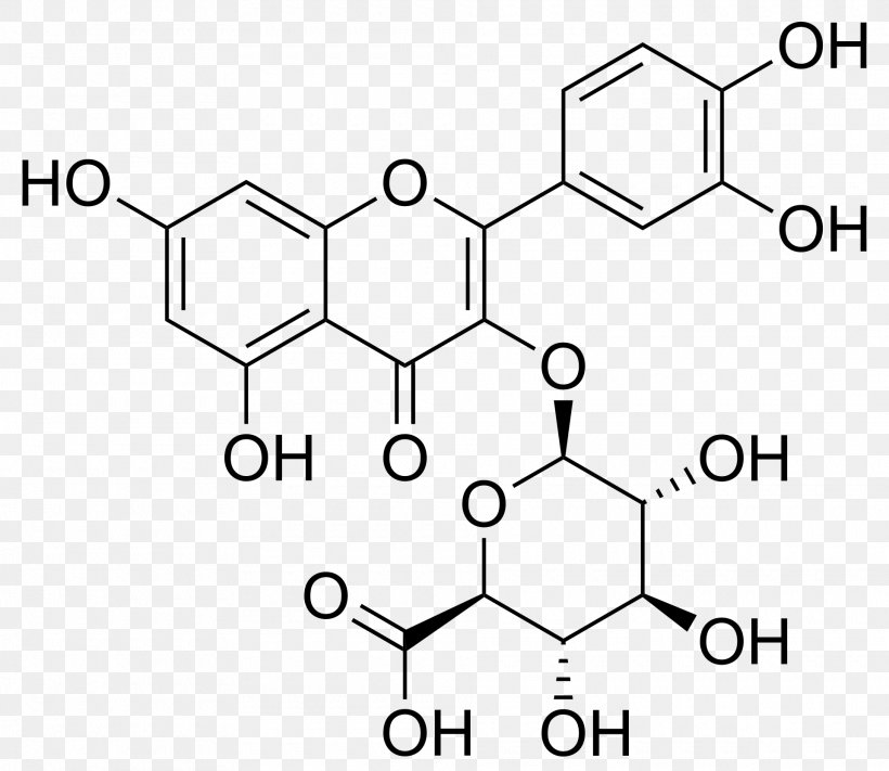Quercetin Glycoside Flavonoid Glucoside Myricetin, PNG, 1920x1665px, Quercetin, Area, Auto Part, Benzyl Group, Black And White Download Free