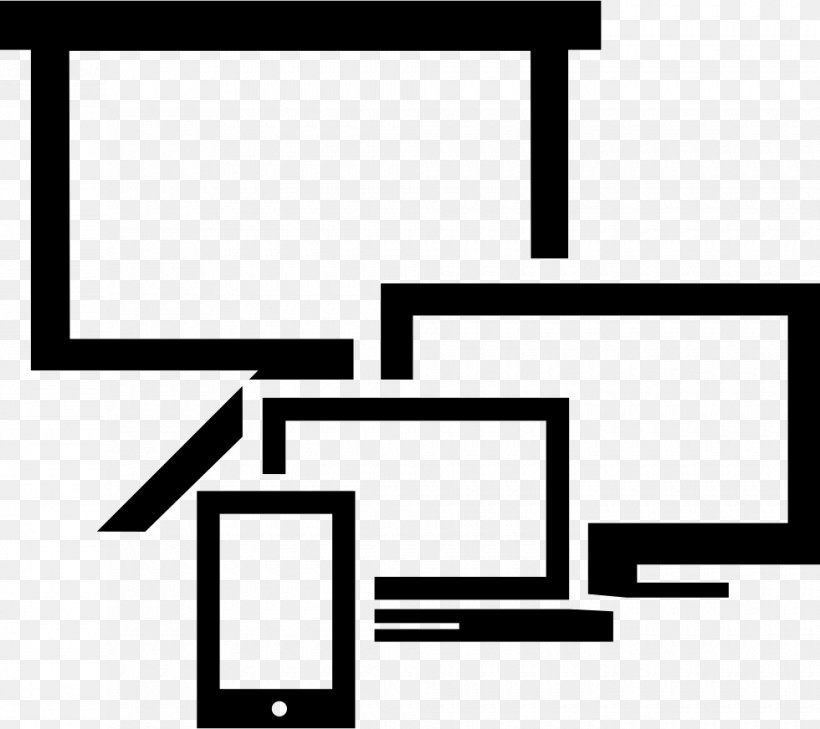 Responsive Web Design Computer Monitors Download, PNG, 980x872px, Responsive Web Design, Area, Black, Black And White, Brand Download Free