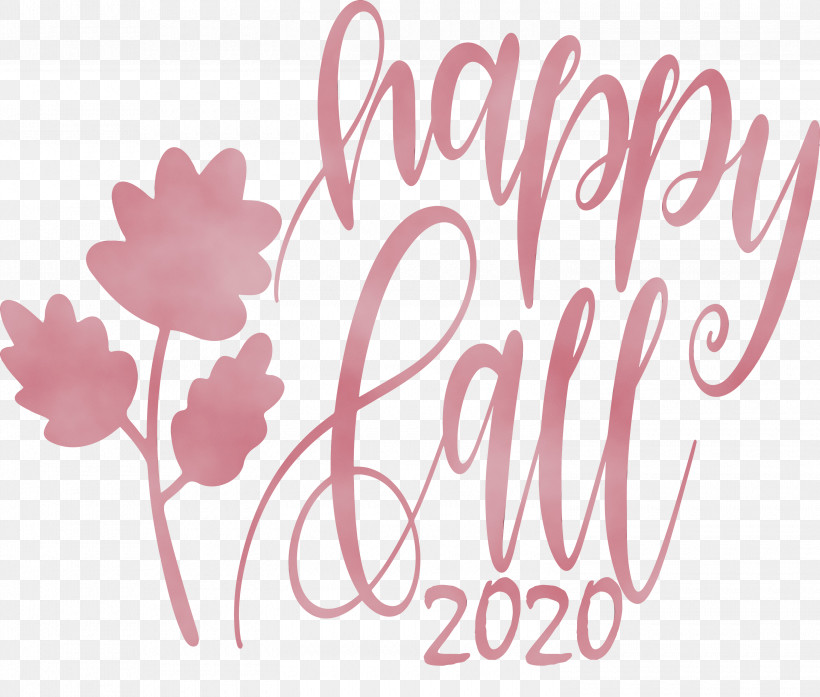 Logo Font Petal Pink M Meter, PNG, 3000x2553px, Happy Autumn, Calendar System, Happy Fall, Logo, Love My Life Download Free