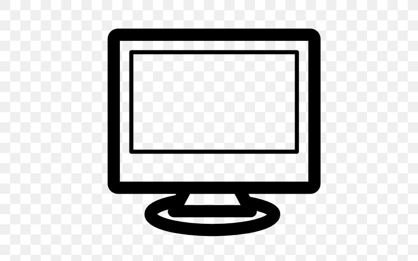 Computer Monitors Laptop Clip Art, PNG, 512x512px, Computer Monitors, Area, Black And White, Brand, Breitbildmonitor Download Free
