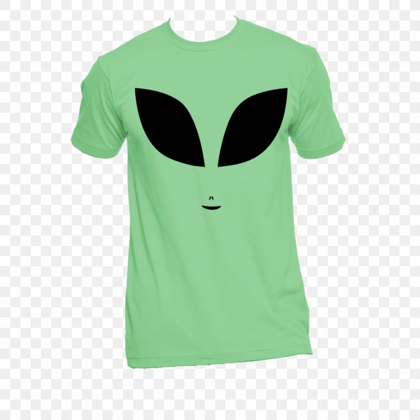 T-shirt Green Sleeve Unisex, PNG, 1000x1000px, Tshirt, Active Shirt, Black, Green, Neck Download Free