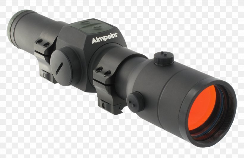 Aimpoint AB Red Dot Sight Hunting Reflector Sight Telescopic Sight, PNG, 2594x1684px, Watercolor, Cartoon, Flower, Frame, Heart Download Free