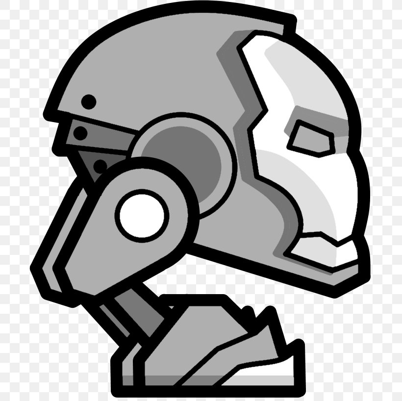 Geometry Dash Robot Game Clip Art, PNG, 700x818px, Geometry Dash, Artwork, Black And White, Coloring Book, Fictional Character Download Free