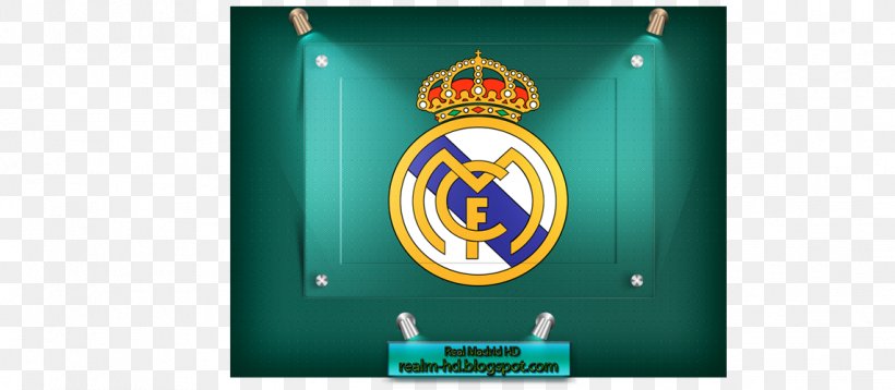 Real Madrid C.F. Logo Teal Banner, PNG, 1143x500px, Madrid, Advertising, Banner, Brand, Computer Download Free
