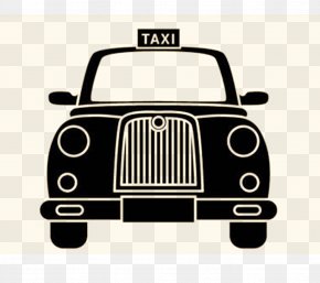 Retro Taxi - Share Taxi Checker Taxi Yellow Cab Transport PNG
