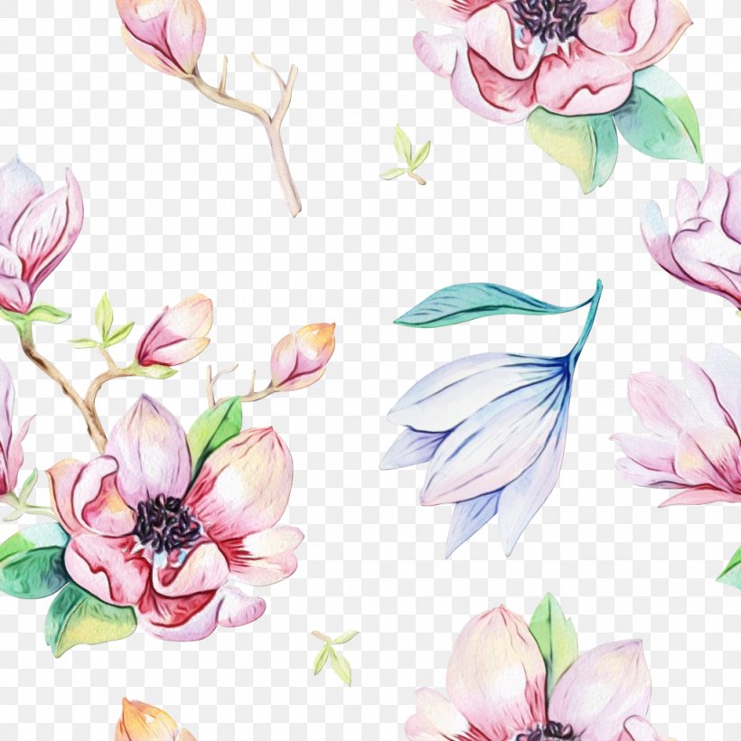 Watercolor Painting Magnolia Drawing Flower Png 1024x1024px