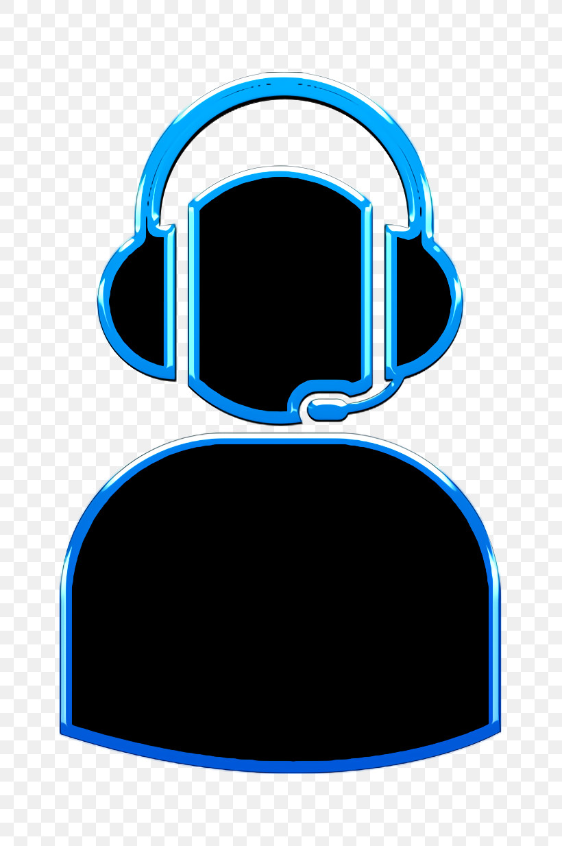 Humans 3 Icon Agent Icon User With Headset Silhouette Icon, PNG, 778x1234px, Humans 3 Icon, Agent Icon, Cobalt Blue, Electric Blue M, Headgear Download Free