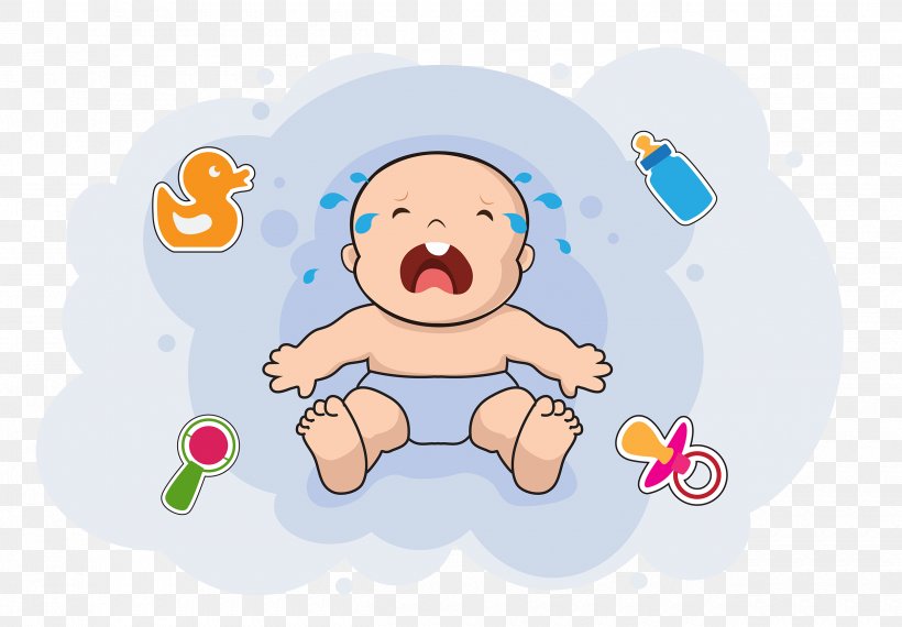 Infant Crying Child Illustration Image, PNG, 2500x1738px, Infant, Art, Baby, Baby Products, Baby Transport Download Free