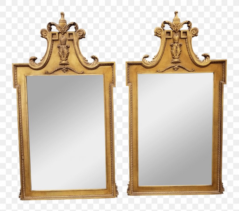 Large Gilded Mirror Hollywood Regency Picture Frames Uniquely Chic Vintage Rentals, PNG, 900x796px, Mirror, Antique, Brass, Decor, Gilding Download Free