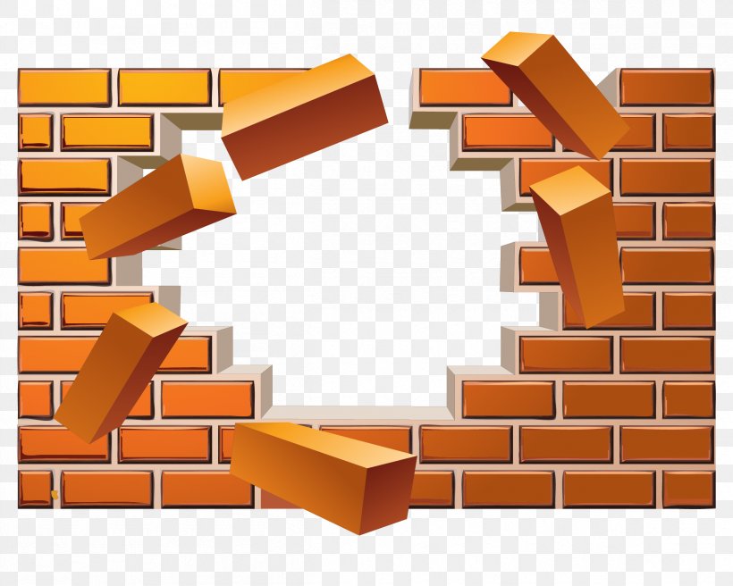 Brick Wall Euclidean Vector, PNG, 2409x1928px, Brick, Computer Graphics, Material, Orange, Pattern Download Free