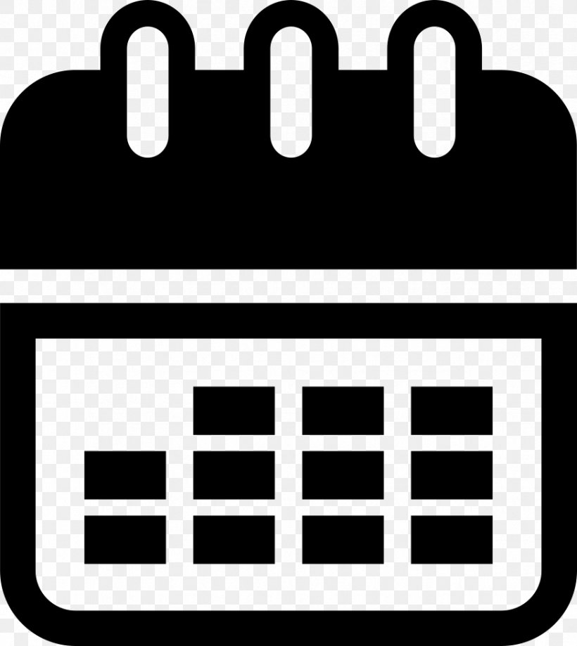Calendar Date Symbol Time, PNG, 874x980px, Calendar, Area, Black, Black And White, Brand Download Free