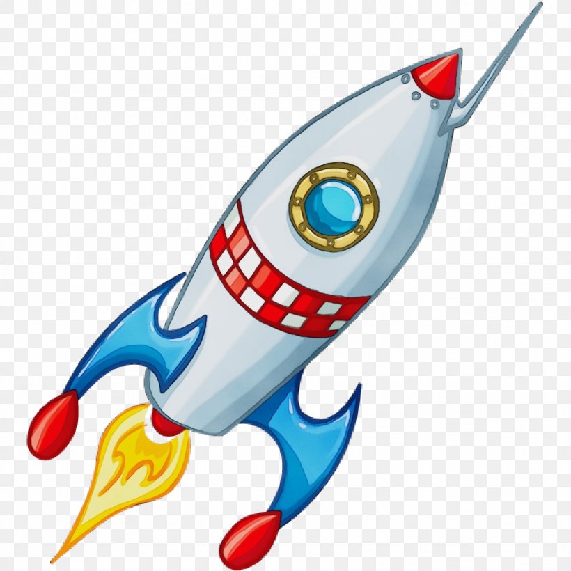 Cartoon Rocket, PNG, 1024x1024px, Watercolor, Apple, E3 2017, Electronic Entertainment Expo, Fish Download Free