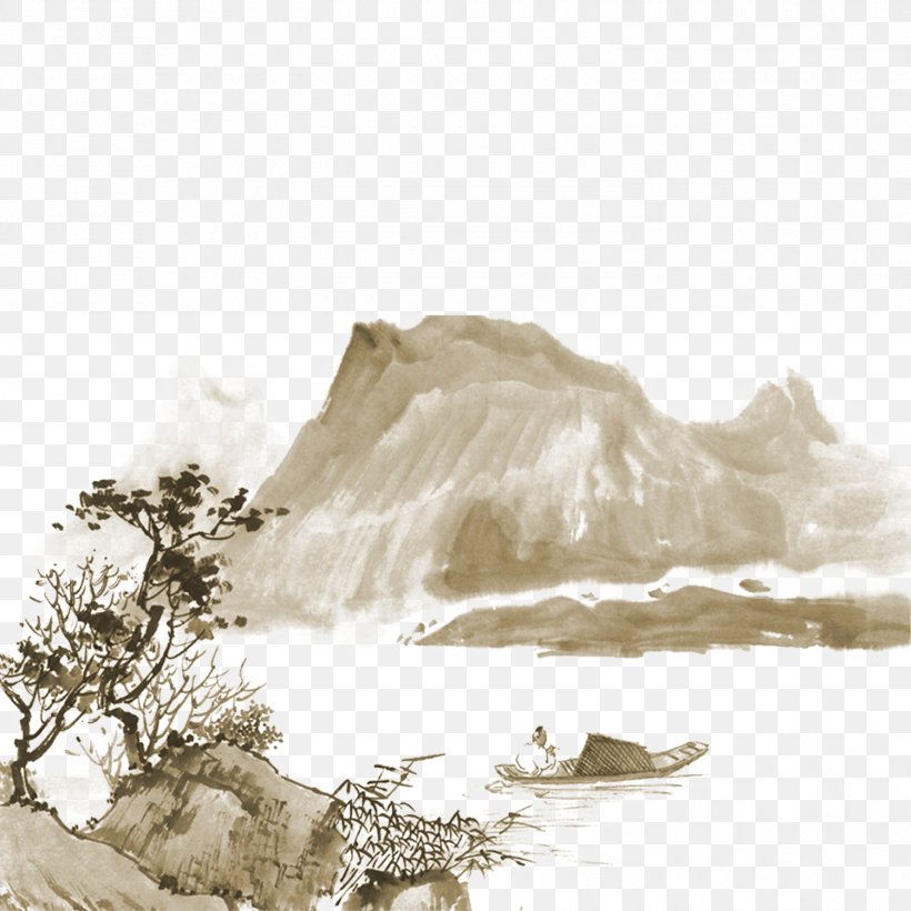 China Landscape Painting India Ink Drawing, PNG, 1500x1500px, China, Art, Artist, Chinese Painting, Drawing Download Free