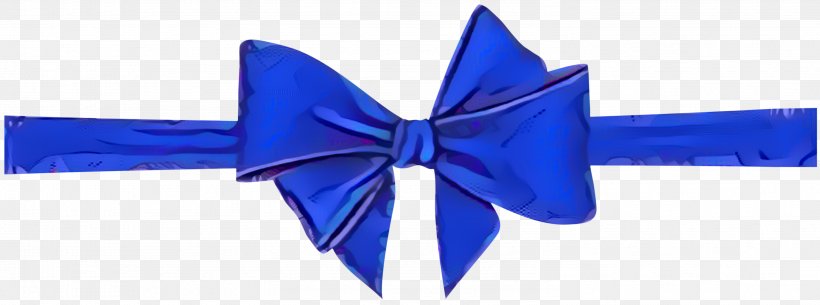 Ribbon Bow Ribbon, PNG, 2994x1116px, Ribbon, Blue, Bow Tie, Cobalt Blue, Electric Blue Download Free