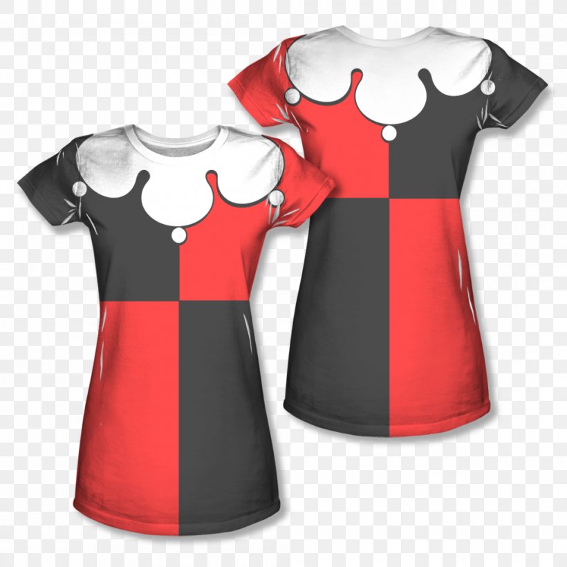 T-shirt Harley Quinn Jersey Clothing, PNG, 1000x1000px, Tshirt, All Over Print, Clothing, Clothing Sizes, Cosplay Download Free