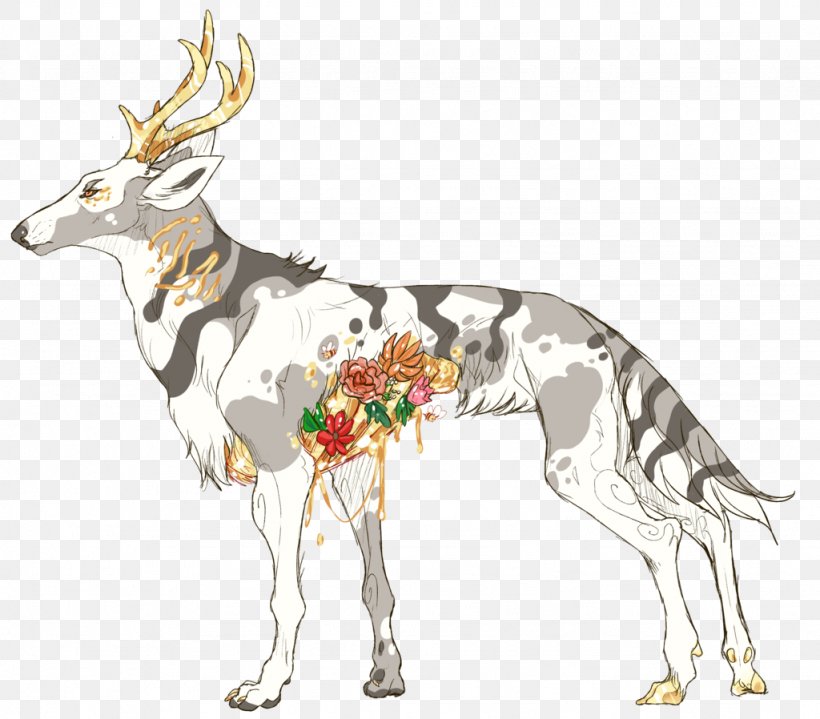 Canidae Reindeer Dog Character, PNG, 1024x898px, Canidae, Art, Carnivoran, Character, Deer Download Free