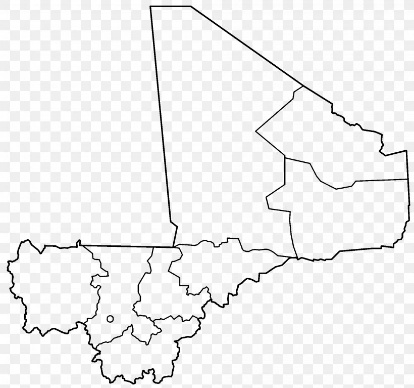 Kati, Mali Kidal Region Sikasso Region Bamako Dé, Mali, PNG, 2000x1872px, Bamako, Area, Black And White, Blank Map, Diagram Download Free